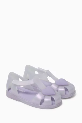 حذاء باليرينا بحلية قلب