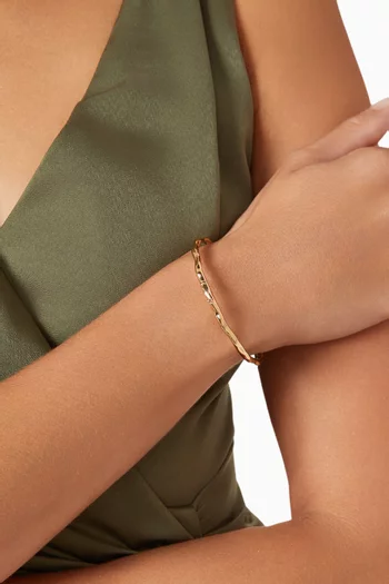 Molten Bangle in 18kt Gold-plated Brass