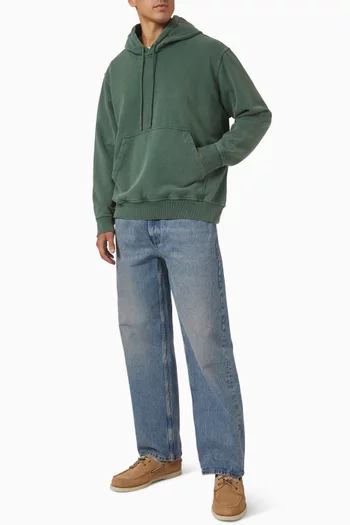 Drawstring Hoodie in Cotton French-terry