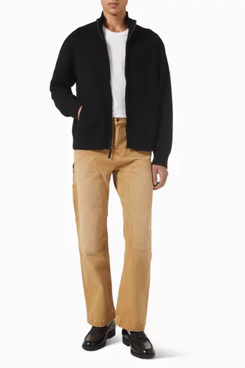 Full-zip Sweater in Organic Cotton