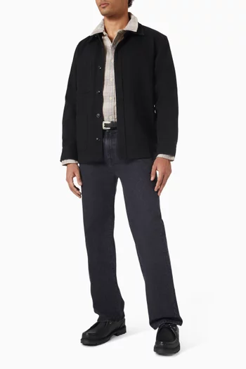 قميص بنمط جاكيت ميشا قطن تويل