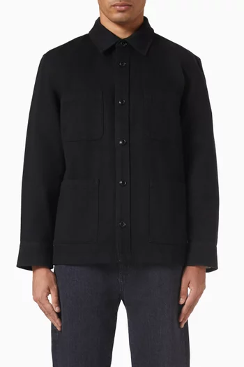 قميص بنمط جاكيت ميشا قطن تويل