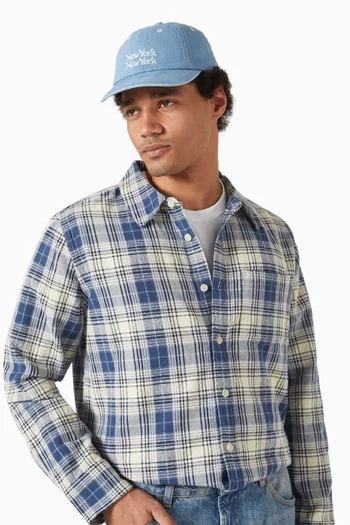 New York New York Cap in Denim