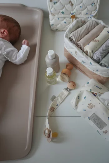 طقم سلال تخزين مبطنة