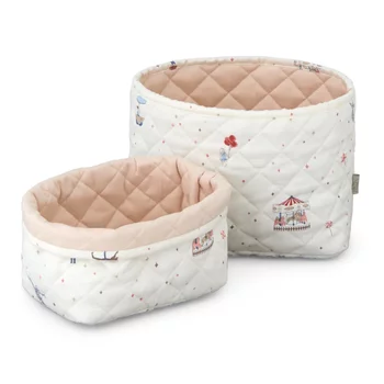 Quilted Storage Basket Set