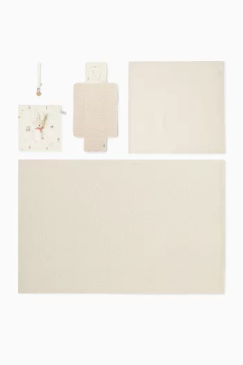 طقم هدايا لحفلة استقبال المولود بنقشة بالكامل