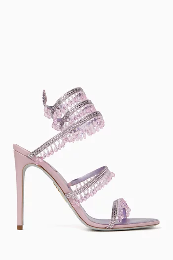 Chandelier 105 Sandals in Satin