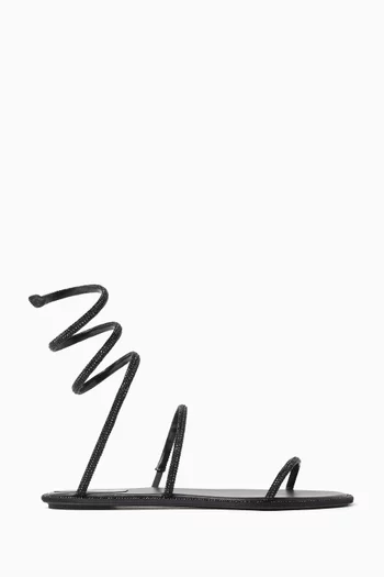 حذاء كليو بكعب مسطح ستان