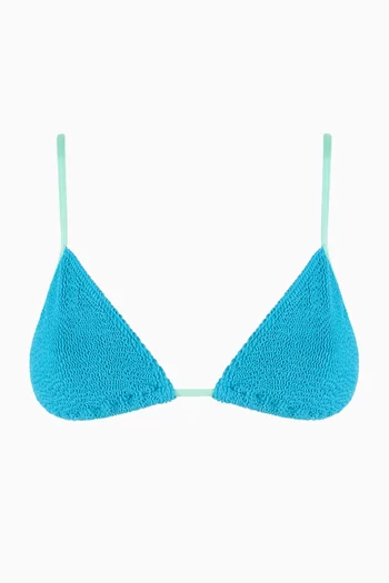 Contrast Luana Triangle Bikini Top in The Authentic Crinkle™