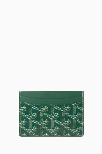 Unused Saint Sulpice Cardholder in Goyardine Canvas