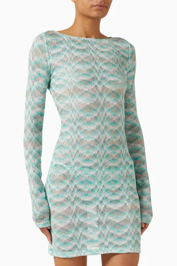 Mare Knit Mini Dress in Rayon Blend