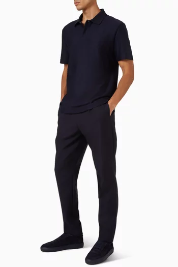 قميص بنقشة خطوط متعرجة قطن بنفس اللون قطن