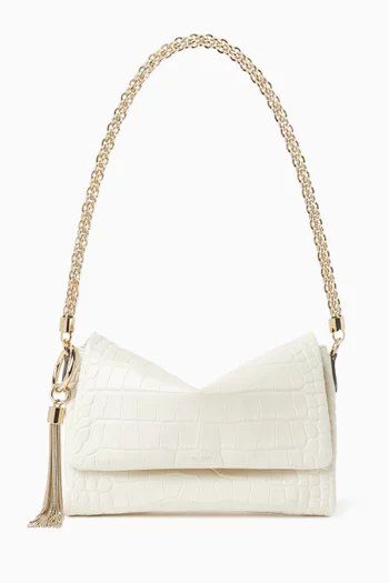 Callie Flap Shoulder Bag in Leather