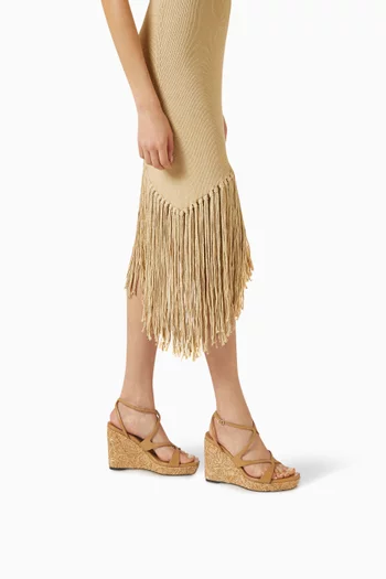 Ayla 110 Wedge Sandals in Leather