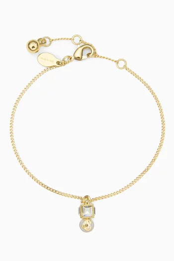 JC Pearl Cube Bracelet in Metal