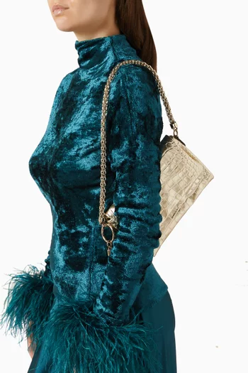 Callie Flap Shoulder Bag in Leather