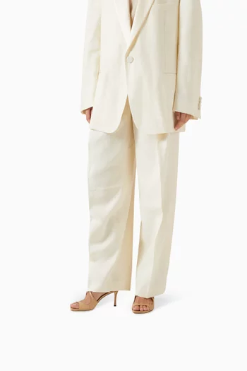 حذاء مفتوح أنيس بكعب 75 مم جلد