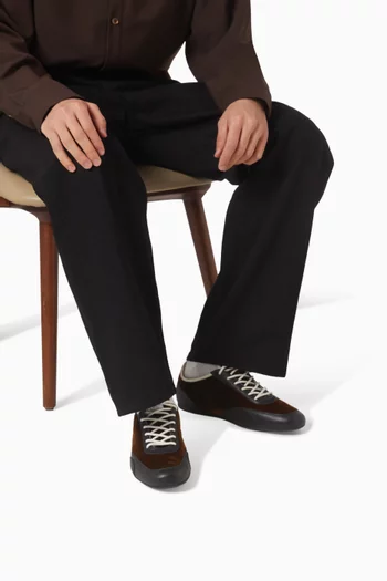 Sunny Sneakers in Velvet & Leather