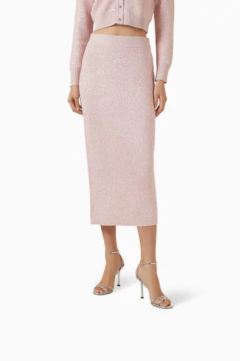 صندل ليو بكعب 100 مم جلد