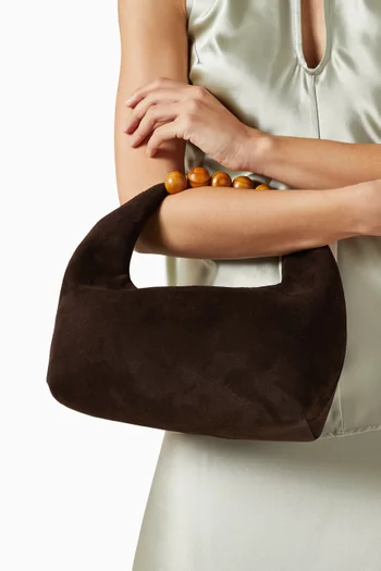 Janine Tote Bag in Suede