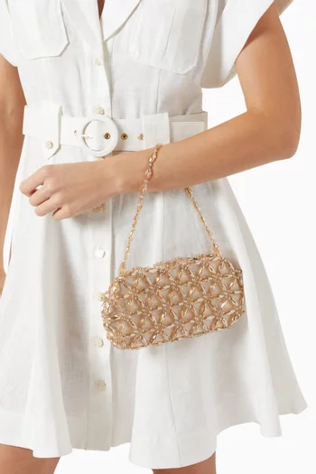 Leslie Bead-embellished Shoulder Bag