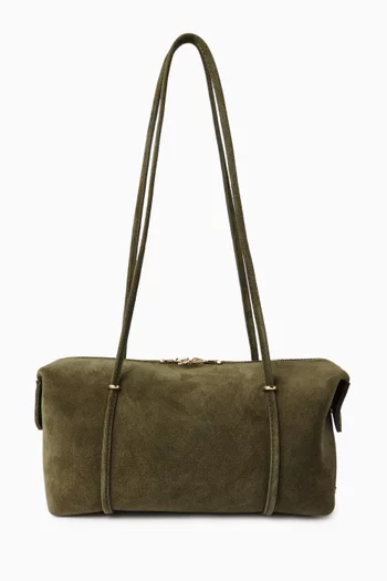 Faye Shoulder Bag in Suede