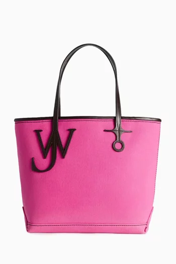 حقيبة يد صغيرة بشعار مرساة قنب وجلد