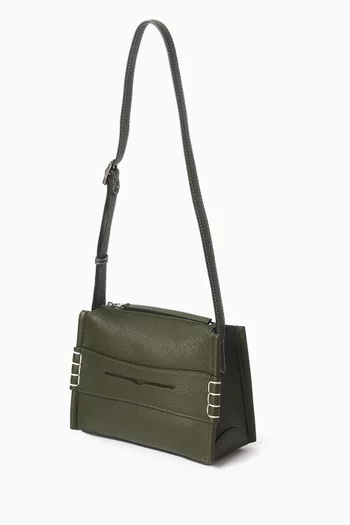 حقيبة مسنجر لوفر صغيرة جلد غزال