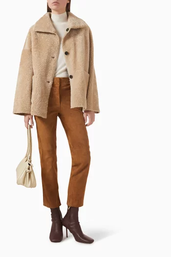 بنطال جين بقصة ضيقة شمواه مطاطي