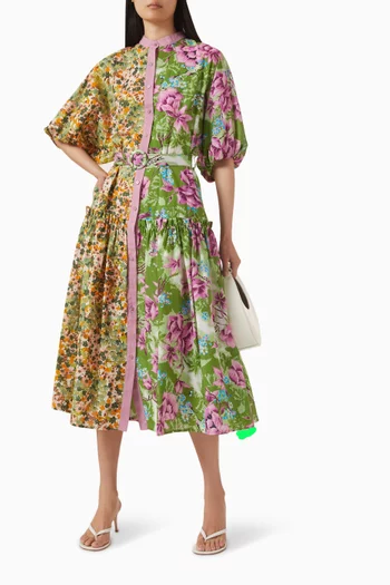 Ivy Dolman Dress in Cotton Voile