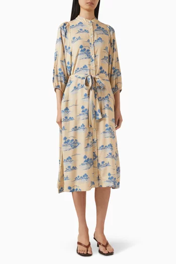Kauai Drop-waist Shirtdress in Viscose