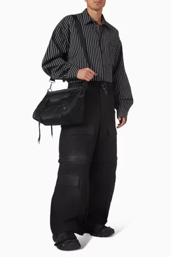 حقيبة لو سيتي متوسطة بشعار الماركة جلد ماعز أرينا ستوريكو