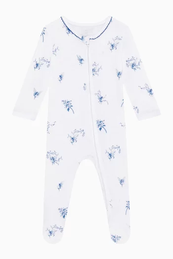 Fairy Picot-trim Sleepsuit in Bamboo & Cotton