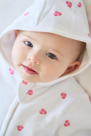 Heart Pramsuit in Bamboo & Cotton