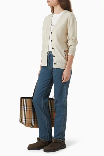 كارديغان منسوج من صوف