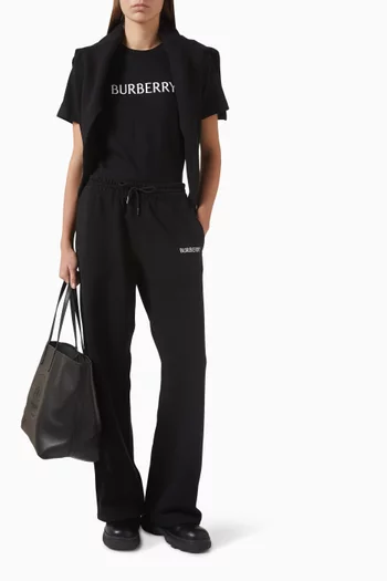 Jodie Wide-leg Track Pants in Cotton