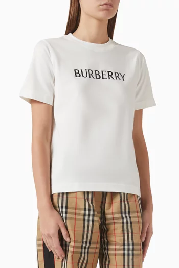 تي شيرت فرانكي بطبعة شعار الماركة قطن