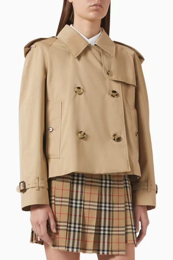 Haltye Double-breasted Trench Coat in Cotton