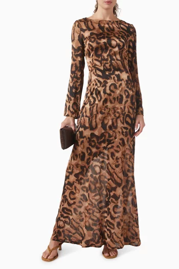 Zali Maxi Dress in Georgette