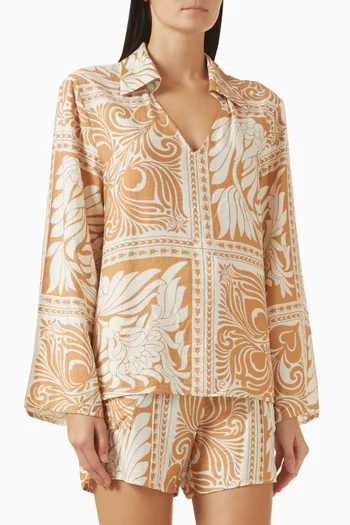 Sandi Blouse & Shorts Set