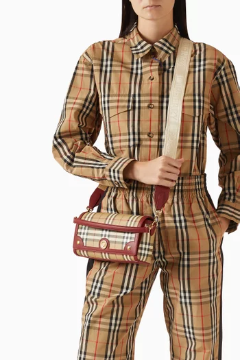 Small Note Check Shoulder Bag