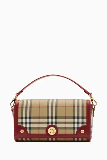 Small Note Check Shoulder Bag