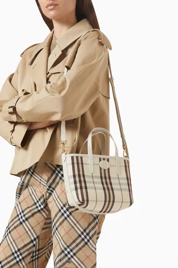 Mini Bloomsbury Reversible Tote Bag in Grainy Leather