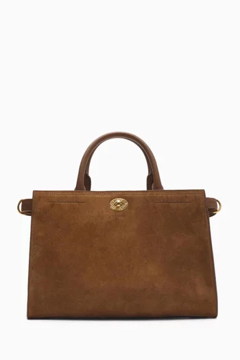 Small Cotswolds Tote Bag in Suede
