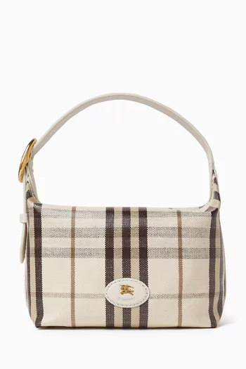 Mini Highlands Duffle Bag in Check Canvas