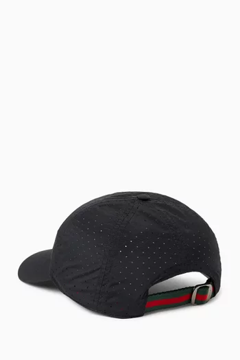 Printed Baseball Hat in Cotton