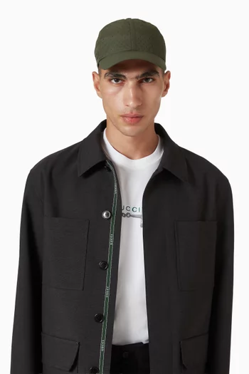 Printed Baseball Hat in Cotton