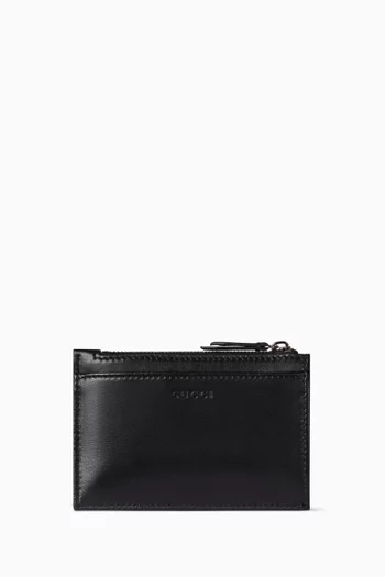 GG Marmont Zip Key Pouch in Nappa Leather