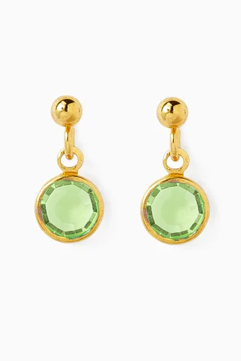1980s Vintage Peridot Drop Earrings