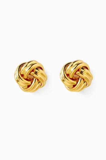 1980s Vintage Love Knot Earrings